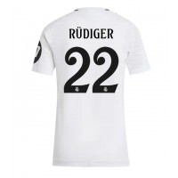 Echipament fotbal Real Madrid Antonio Rudiger #22 Tricou Acasa 2024-25 pentru femei maneca scurta